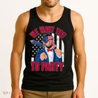 Abraham Lincoln We Want You To Party Tank Top thumb 3