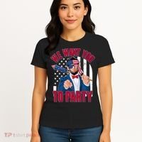 Abraham Lincoln We Want You To Party Women's T-Shirt thumb 4