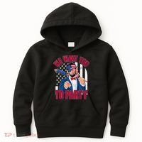 Abraham Lincoln We Want You To Party Kids Hoodie thumb 0