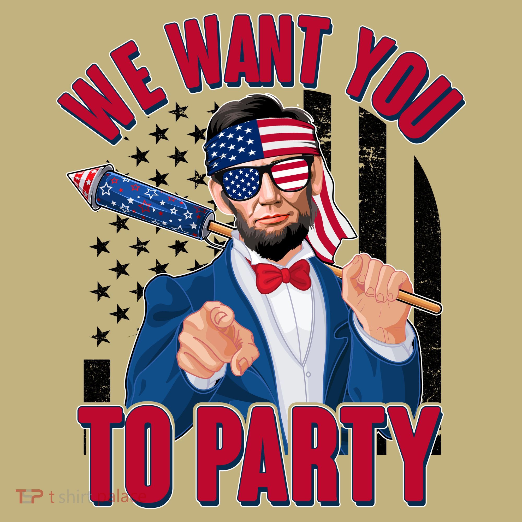 Abraham Lincoln We Want You To Party Sweatshirt
