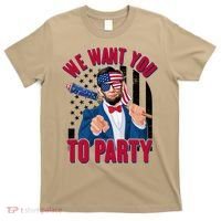Abraham Lincoln We Want You To Party T-Shirt thumb 0