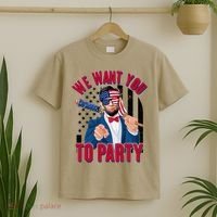 Abraham Lincoln We Want You To Party T-Shirt thumb 2