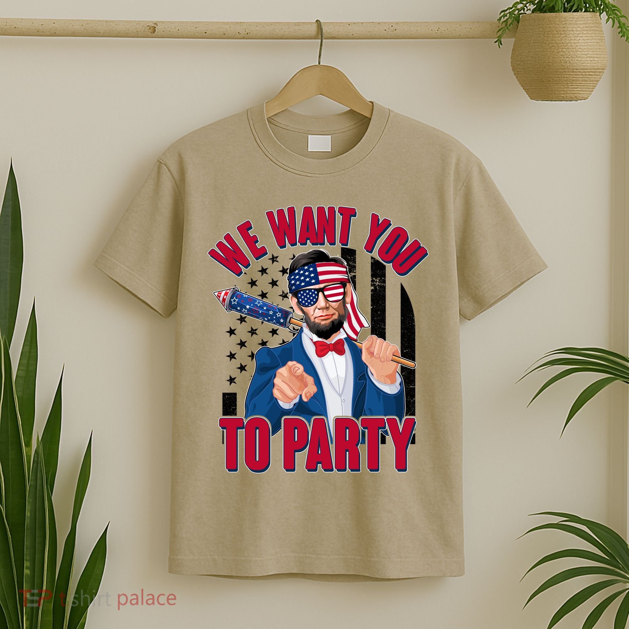Abraham Lincoln We Want You To Party T-Shirt