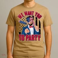Abraham Lincoln We Want You To Party T-Shirt thumb 3