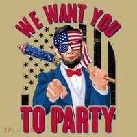 Abraham Lincoln We Want You To Party Polo thumb 2