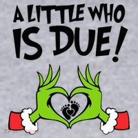 A Little Who Is Due Christmas Pregnancy Women's Sweatshirt thumb 2