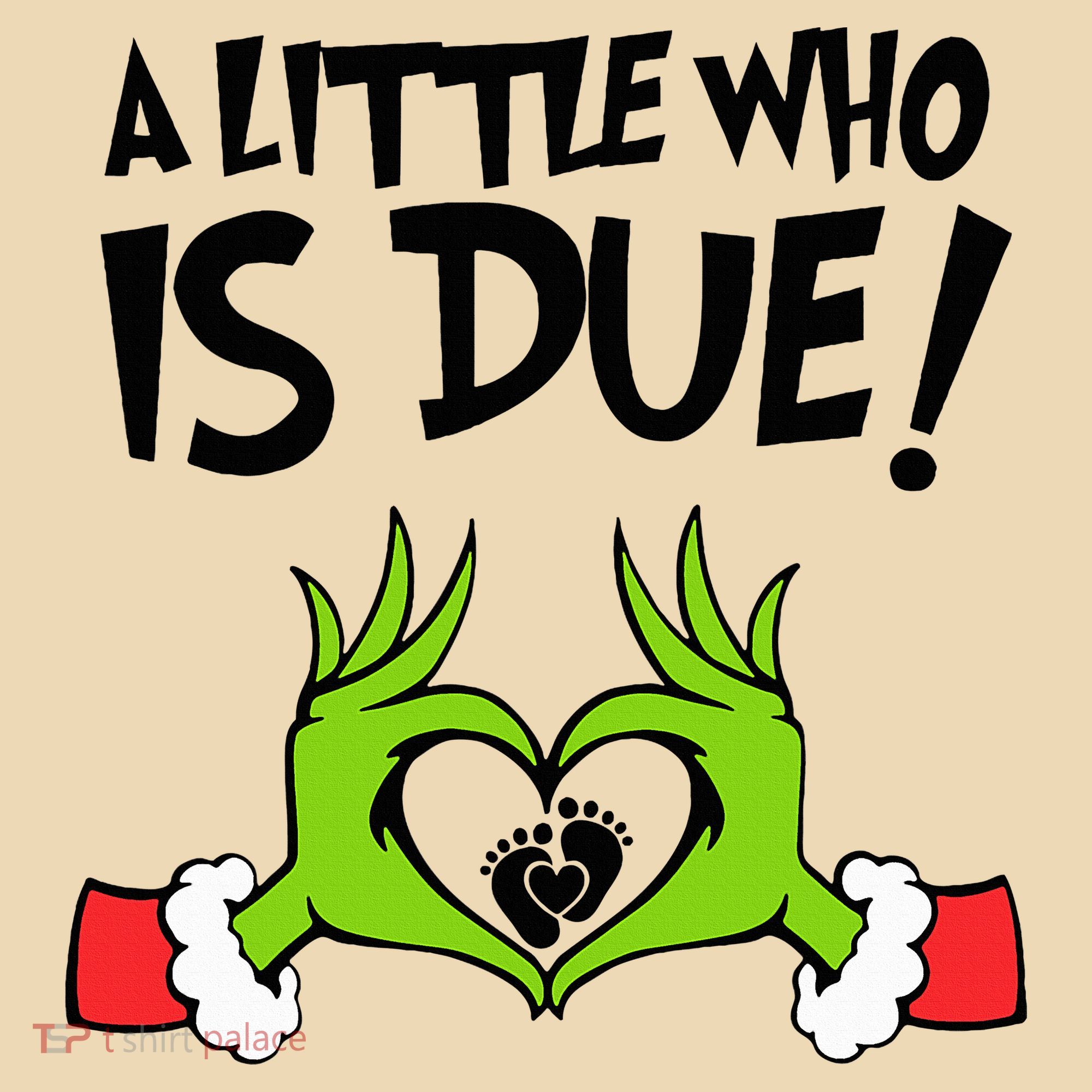 A Little Who Is Due Christmas Pregnancy Tote Bag