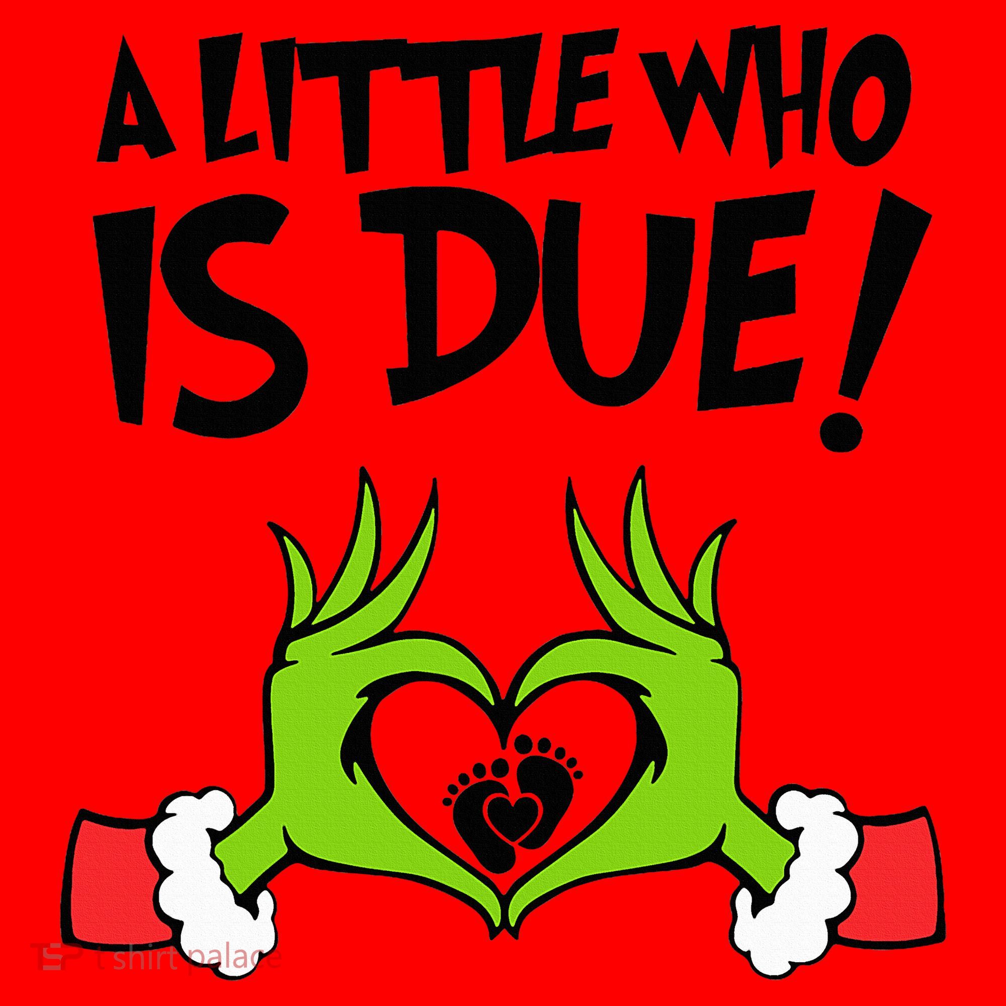 A Little Who Is Due Christmas Pregnancy Santa Hat