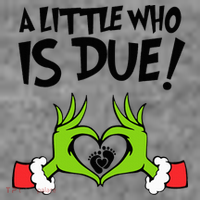 A Little Who Is Due Christmas Pregnancy Toddler Hoodie thumb 2