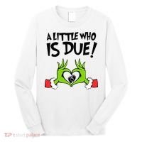 A Little Who Is Due Christmas Pregnancy Long Sleeve Shirt thumb 0