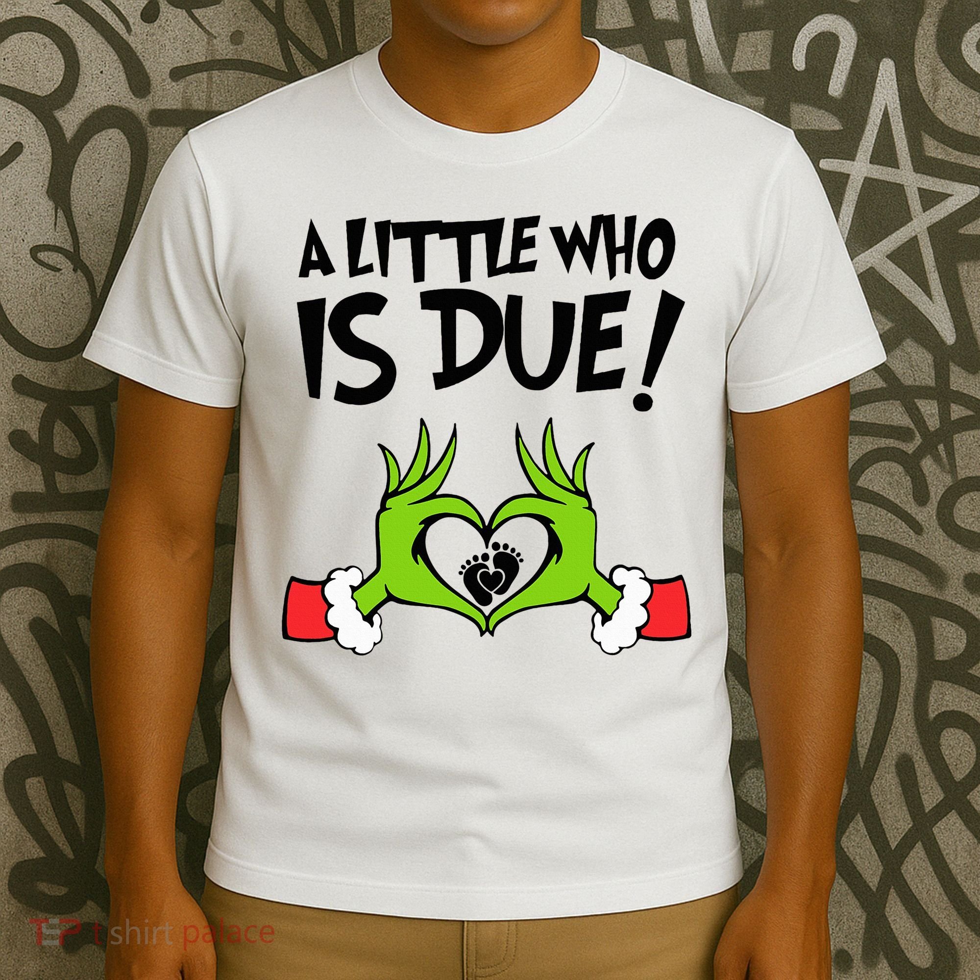 A Little Who Is Due Christmas Pregnancy T-Shirt