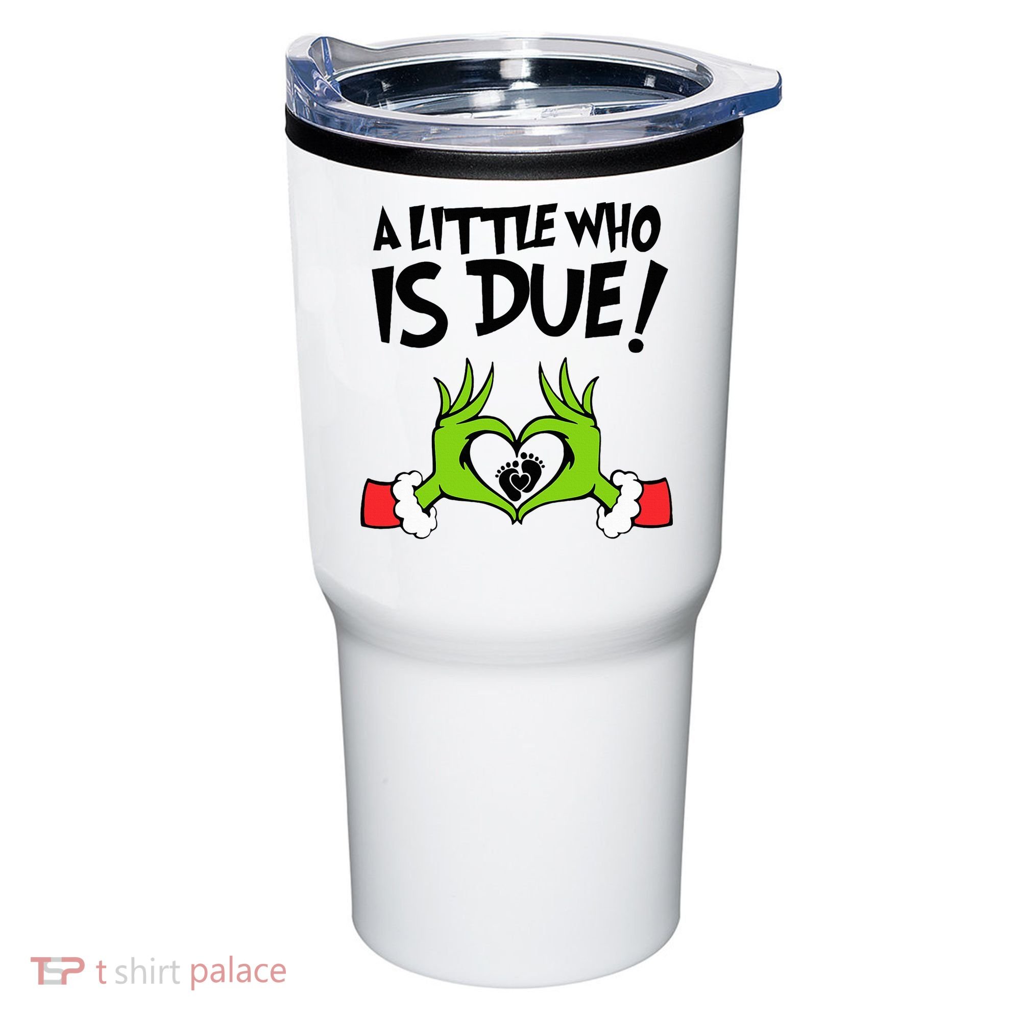 A Little Who Is Due Christmas Pregnancy Tumbler