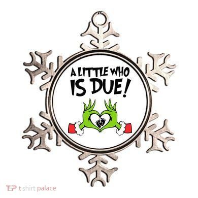 A Little Who Is Due Christmas Pregnancy Ornament