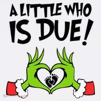 A Little Who Is Due Christmas Pregnancy Baby Bodysuit thumb 2