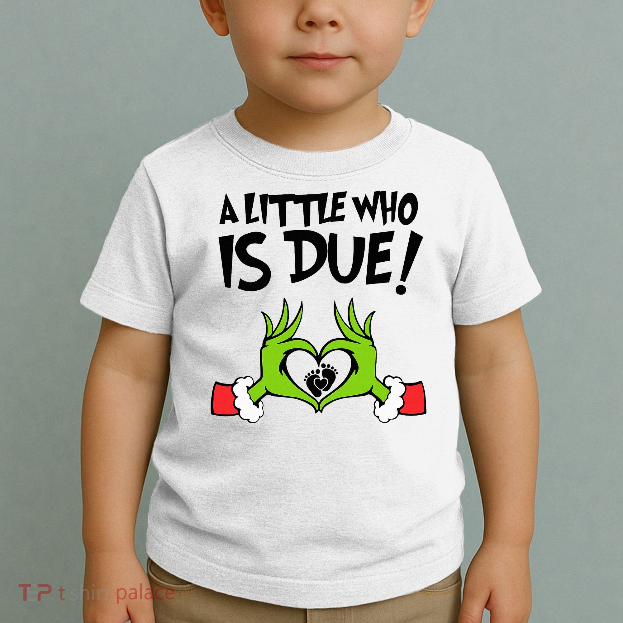 A Little Who Is Due Christmas Pregnancy Toddler T-Shirt