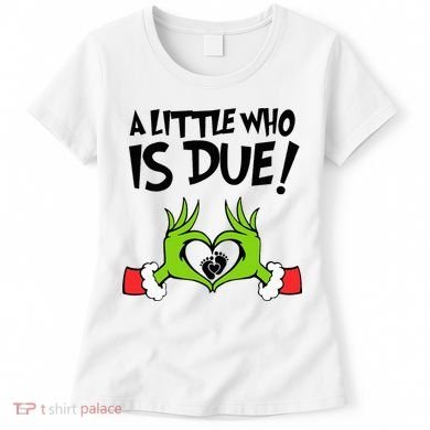 A Little Who Is Due Christmas Pregnancy Women's T-Shirt