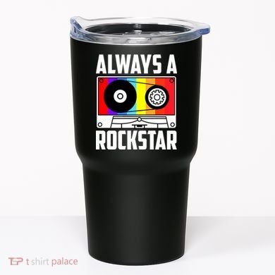 Always A Rockstar Vintage Casette Tumbler