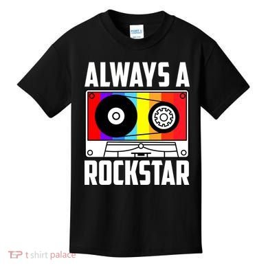 Always A Rockstar Vintage Casette Kids T-Shirt