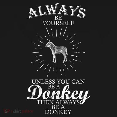 Always Be A Donkey Pom Pom 12in Knit Beanie
