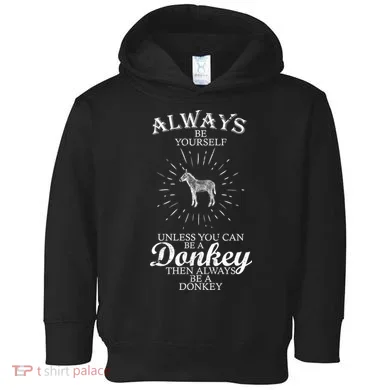 Always Be A Donkey Toddler Hoodie