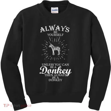 Always Be A Donkey Kids Sweatshirt