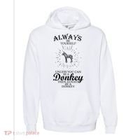Always Be A Donkey Comfort Colors Garment-Dyed Hooded Sweatshirt thumb 0