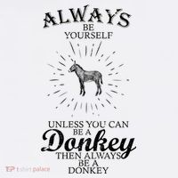 Always Be A Donkey Comfort Colors Garment-Dyed Hooded Sweatshirt thumb 2