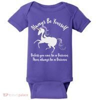 Always Be A Unicorn  Baby Bodysuit thumb 0