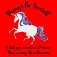 Always Be A Unicorn  Santa Hat thumb 1
