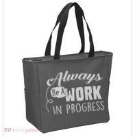 Always Be A Work In Progress Tote Bag thumb 2