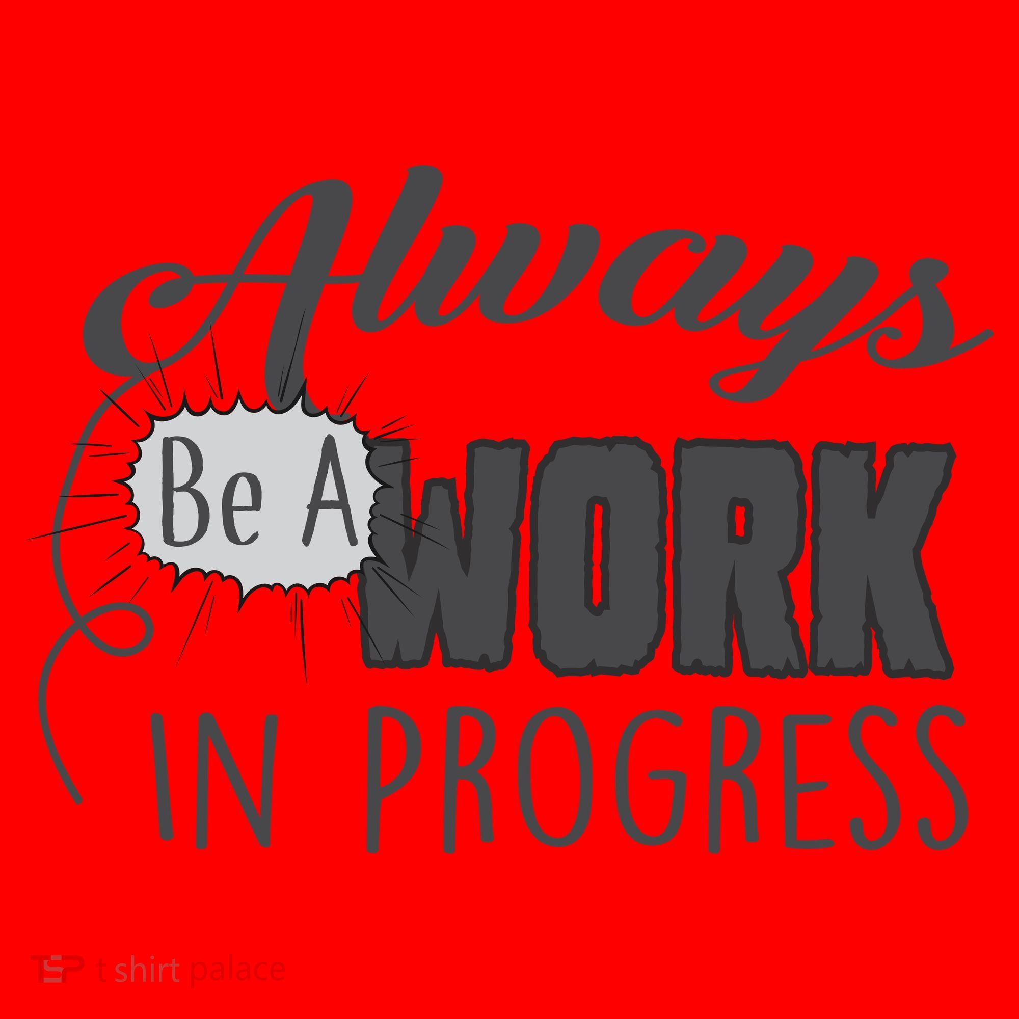 Always Be A Work In Progress Santa Hat