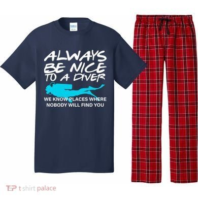 Always Be Nice To A Diver Pajama Set