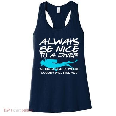Always Be Nice To A Diver Women's Tank Top