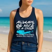 Always Be Nice To A Diver Women's Tank Top thumb 2