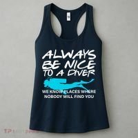 Always Be Nice To A Diver Women's Tank Top thumb 3