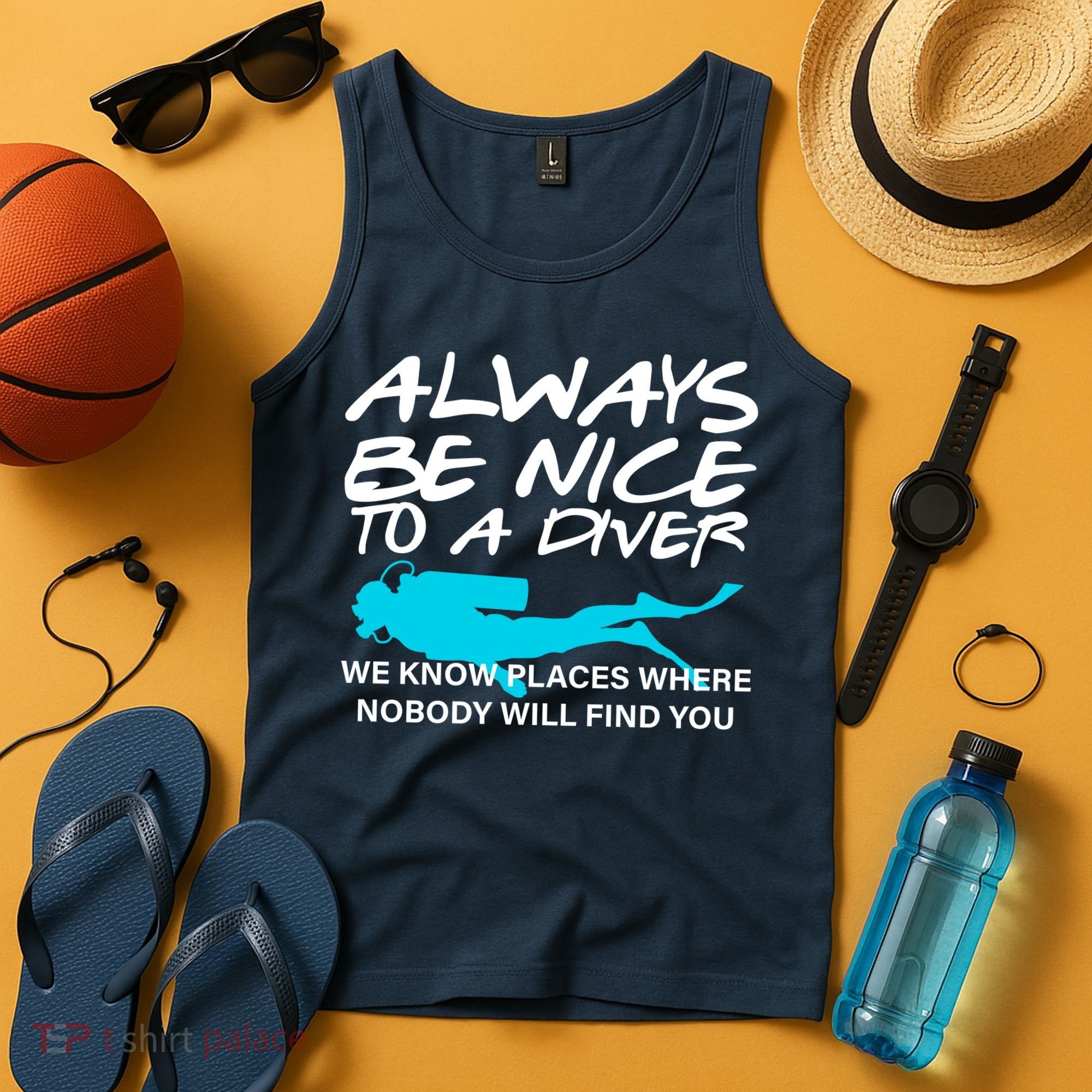 Always Be Nice To A Diver Tank Top