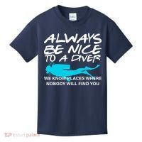 Always Be Nice To A Diver Kids T-Shirt thumb 0