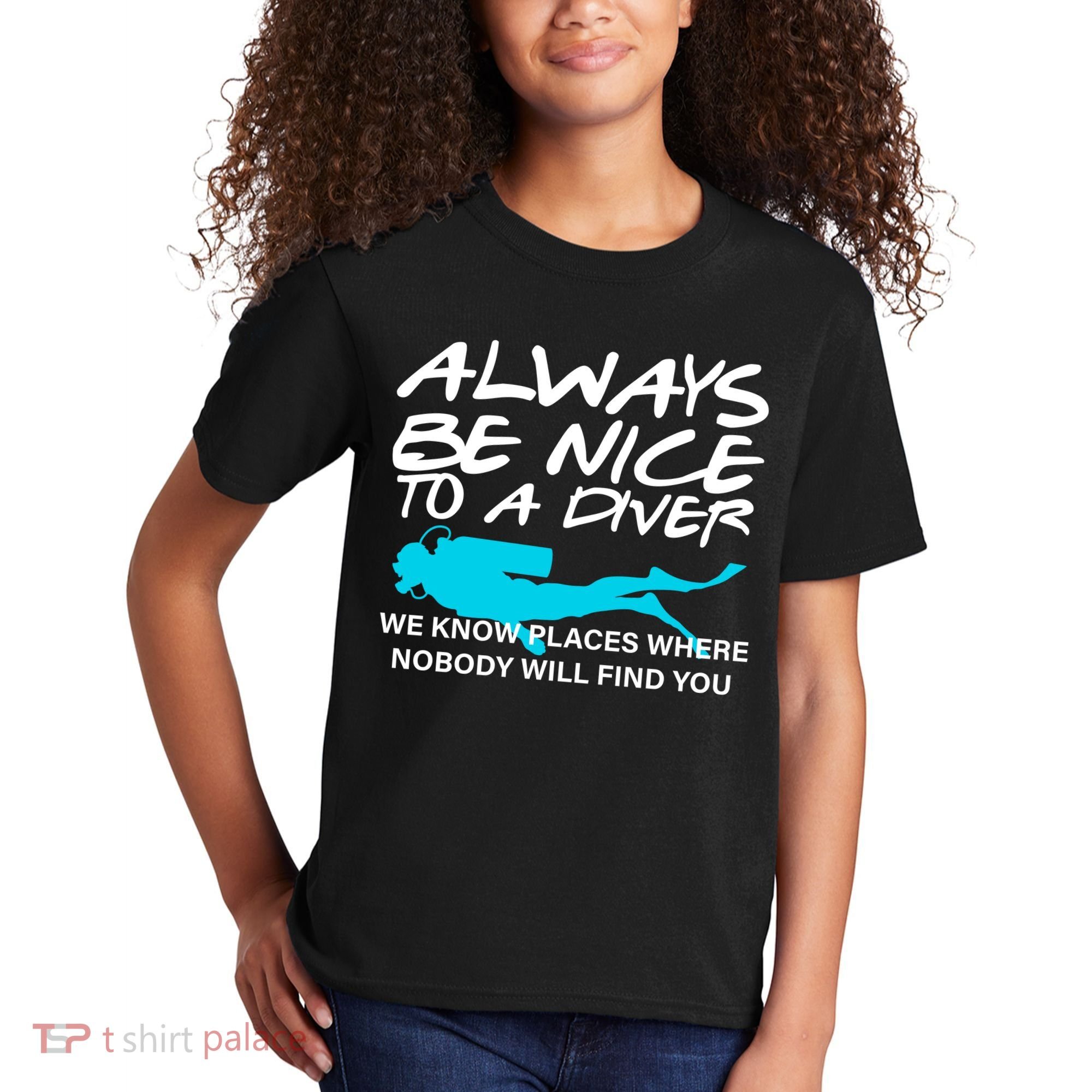 Always Be Nice To A Diver Kids T-Shirt