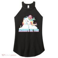Always Be You Unicorn Women's Perfect Tri Rocker Tank thumb 0