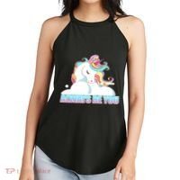 Always Be You Unicorn Women's Perfect Tri Rocker Tank thumb 2