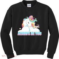 Always Be You Unicorn Kids Sweatshirt thumb 0