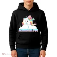 Always Be You Unicorn Kids Hoodie thumb 4