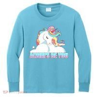Always Be You Unicorn Kids Long Sleeve Shirt thumb 0