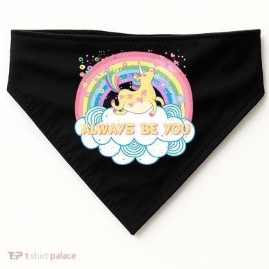Always Be You Unicorn Rainbow USA-Made Doggie Bandana