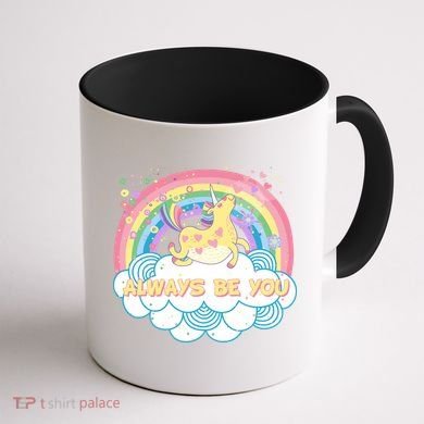 Always Be You Unicorn Rainbow Coffee Mug back