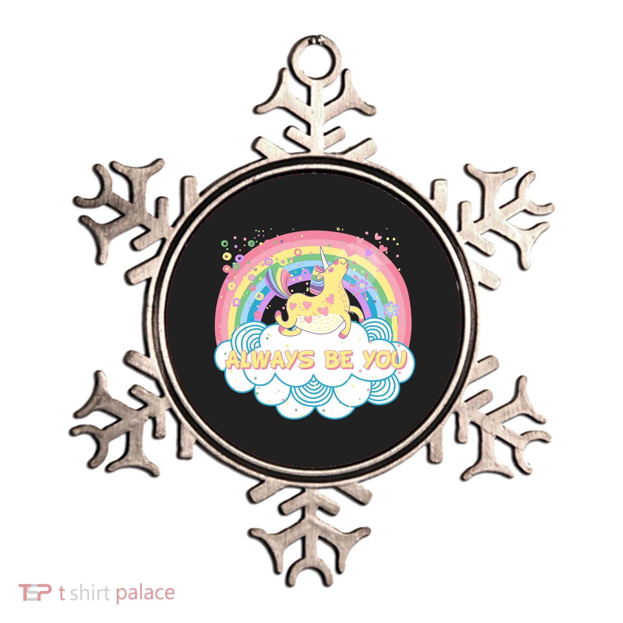 Always Be You Unicorn Rainbow Ornament