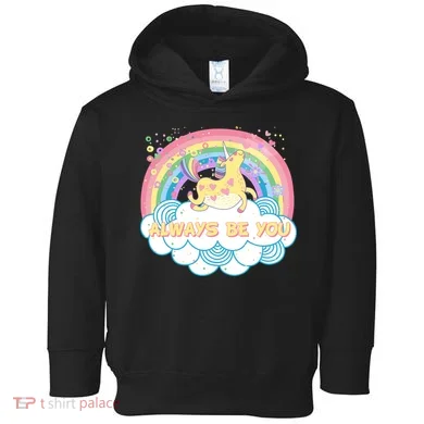 Always Be You Unicorn Rainbow Toddler Hoodie