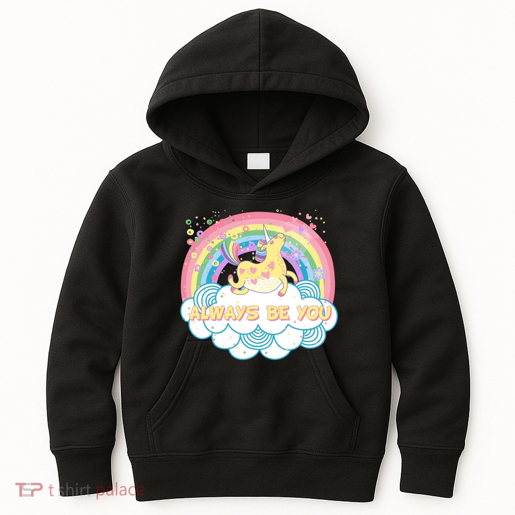Always Be You Unicorn Rainbow Kids Hoodie