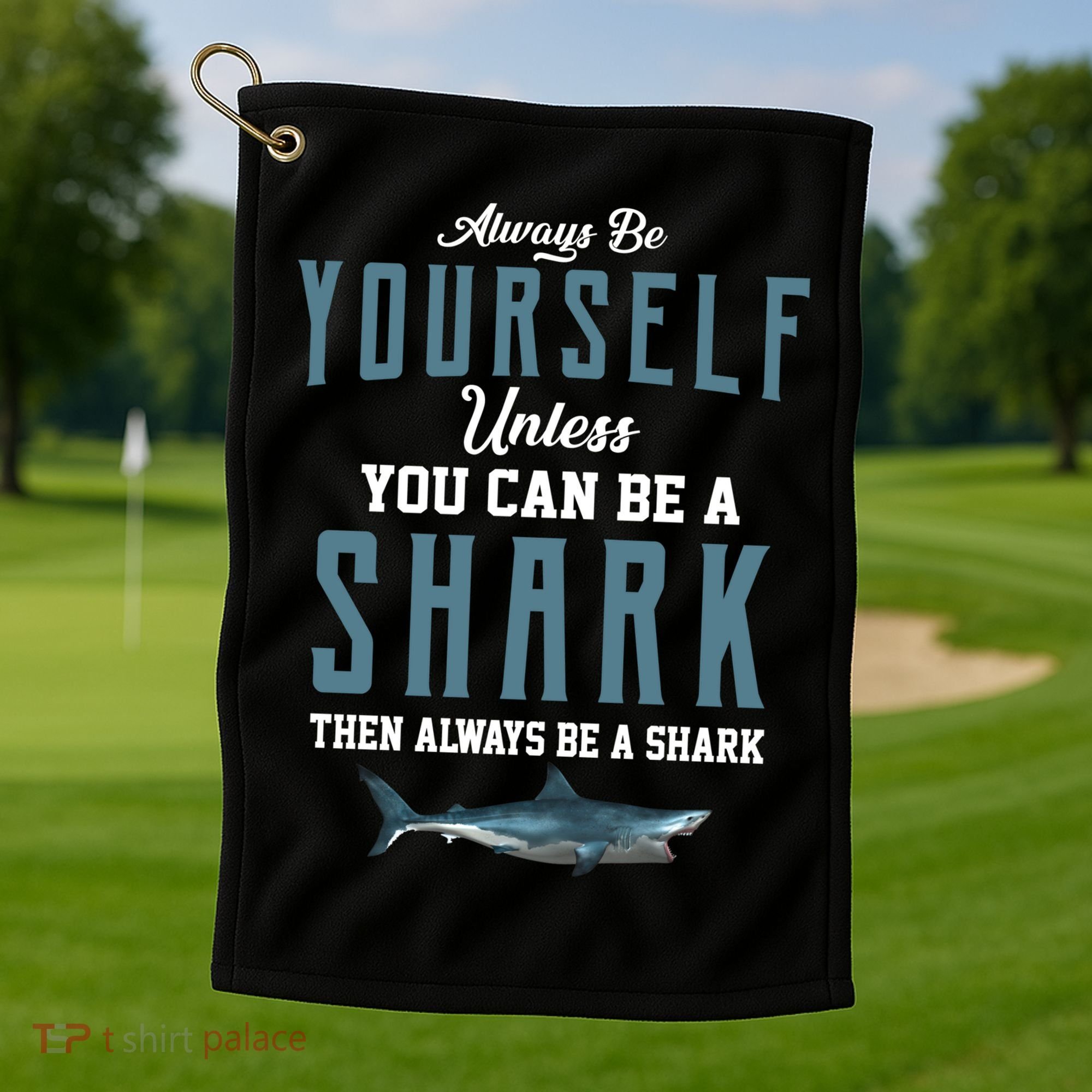 Always Be Yourself Unless You Can Be A Shark Golf Towel