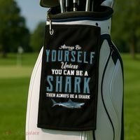 Always Be Yourself Unless You Can Be A Shark Golf Towel thumb 2